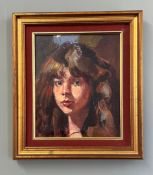 Robert Lenkiewicz (1941-2002) 'Eliza Massey' oil on canvas, signed and title on the reverse, 29.