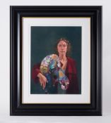 Yana Trevail, 'Self Portrait with Robert Lenkiewicz's Palette' signed limited edition print 3/75,