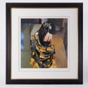 Robert Lenkiewicz (1941-2002) 'Karen with Bronze Shawl' signed limited edition print 492/500, 46cm x
