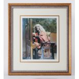 Robert Lenkiewicz (1941-2002) 'Self Portrait at Easel-1992' signed limited edition print 389/00,