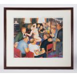 Beryl Cook (1926-2008) 'Lunchtime Refreshment' signed print, stamped ACD, 49cm x 61cm, framed and