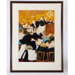 Beryl Cook (1926-2008) 'Chartiers' signed limited edition print 260/300, 80cm x 56cm, framed and