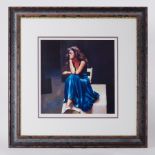 Robert Lenkiewicz (1941-2002) 'Karen Seated' signed ,limited edition print 246/500, 38cm x 38cm,