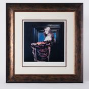 Robert Lenkiewicz (1941-2002) 'Fiorella' signed limited edition print 216/450, 34cm x 34cm, framed