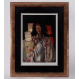 Robert Lenkiewicz (1941-2002) 'Anna with Paper Lanterns' signed limited edition print 263/500,