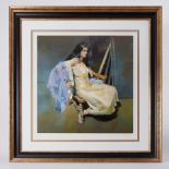 Robert Lenkiewicz (1941-2002) 'Esther Seated' signed limited edition print 16/475, also signed by