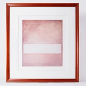 After Mark Rothko open print, 54cm x 47cm, framed and glazed.