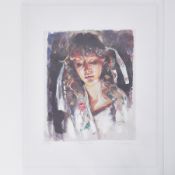 Robert Lenkiewicz (1941-2002) 'Study of Mary' signed limited edition print P/P