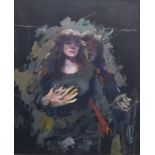 Robert Lenkiewicz (1941-2002) 'Painter with Karen Ciambriello, Project 18', oil on canvas signed and