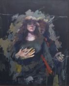 Robert Lenkiewicz (1941-2002) 'Painter with Karen Ciambriello, Project 18', oil on canvas signed and
