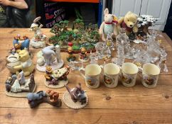 Collection of Winnie the Pooh related items; including 21 figurines - (10) A.A Milne and E.H.