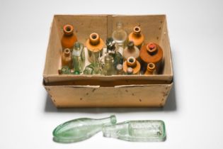 Collection of old Ginger Ale bottles, Cobb bottle, Stone jars including Ginger beer etc approx. 20.