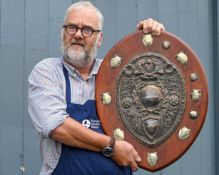 A military challenge shield presented to 'No1 Company Sussex Division, Royal Naval Volunteer