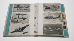 Album number 5 containing 150 pcs featuring 'RAF military aircraft' published by Valentines