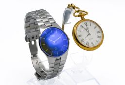 Avia quartz pocket watch together with a Storm stainless steel wristwatch (2).