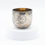 A silver & gilt communion cup, Exeter, 2.26oz.