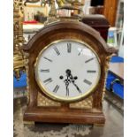 19th century bracket clock later movement, height 35cm