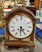 19th century bracket clock later movement, height 35cm