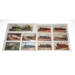 Picture postcards. Railway locomotives & trains. Mainly GWR. 22 in number. All different.