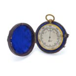 A cased pocket barometer by Ross Ltd, London.