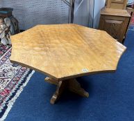 Sid Pollard of Thirsk (1914-1994) Ex Mouseman - a low coffee table, height 49cm.