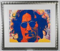 Print of giclee John Lennon portrait, Barry Novis, 2003, 90cm x 79cm