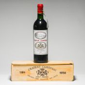 One bottle of 1986 Chateau Camensac, boxed.