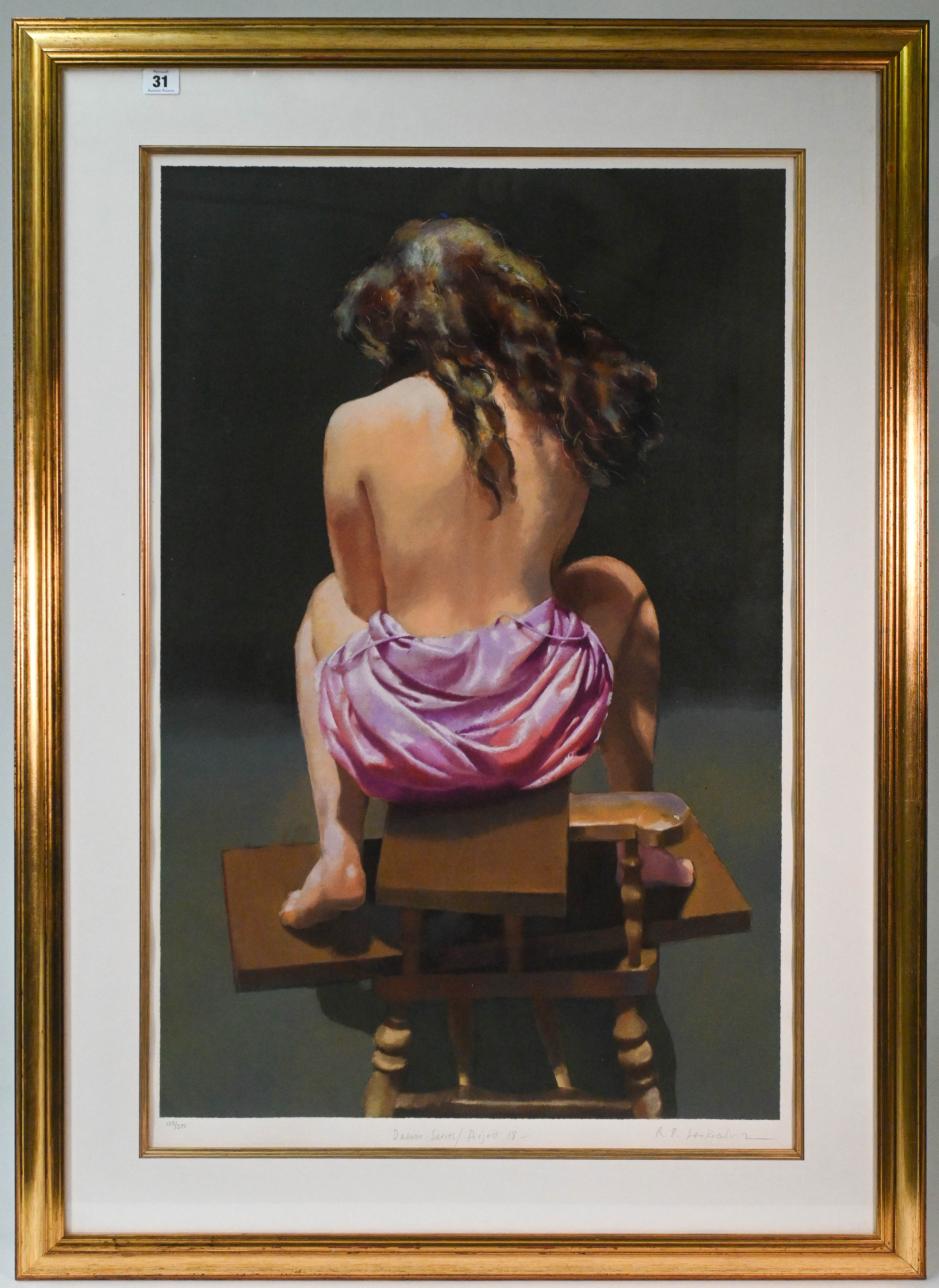 Robert Lenkiewicz (1941-2002) 'Daemon Series - Project 18' edition 128/375, framed and glazed,