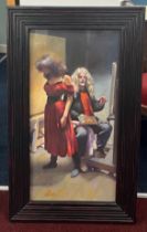 Robert Lenkiewicz (1941-2002) oil on canvas, 'The Painter with Esther'