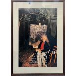 Robert Lenkiewicz (1941-2002), signed poster, exhibition landscape, framed and glazed, overall