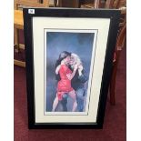 Robert Lenkiewicz (1941-2002), Painter with Moi, print edition 93/100, framed and glazed. (83cm x