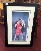 Robert Lenkiewicz (1941-2002), Painter with Moi, print edition 93/100, framed and glazed. (83cm x
