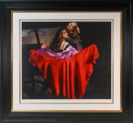 Robert Lenkiewicz (1941-2002) signed print, Painter with Karen, The Dance, No 255/495, framed &