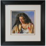 Robert Lenkiewicz (1941-2002) 'Study of Anna' signed limited edition singed print, number 183/750.
