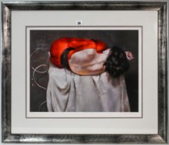 Robert Lenkiewicz (1941-2002) 'Esther Rear View' signed limited edition print 61/250, framed and