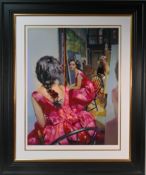 Robert Lenkiewicz (1941-2002) signed print, Painter with Anna, Rear View - Project 18,