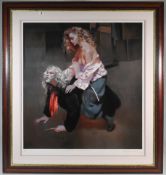 Robert Lenkiewicz (1941-2002) print of The Painter with Lisa/ Aristotle and Phyllis signed and