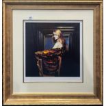 Robert Lenkiewicz (1941-2002), Fiorella, signed edition print, 217/450, framed and glazed, with