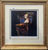 Robert Lenkiewicz (1941-2002), Fiorella, signed edition print, 217/450, framed and glazed, with