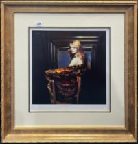 Robert Lenkiewicz (1941-2002), Fiorella, signed edition print, 217/450, framed and glazed, with