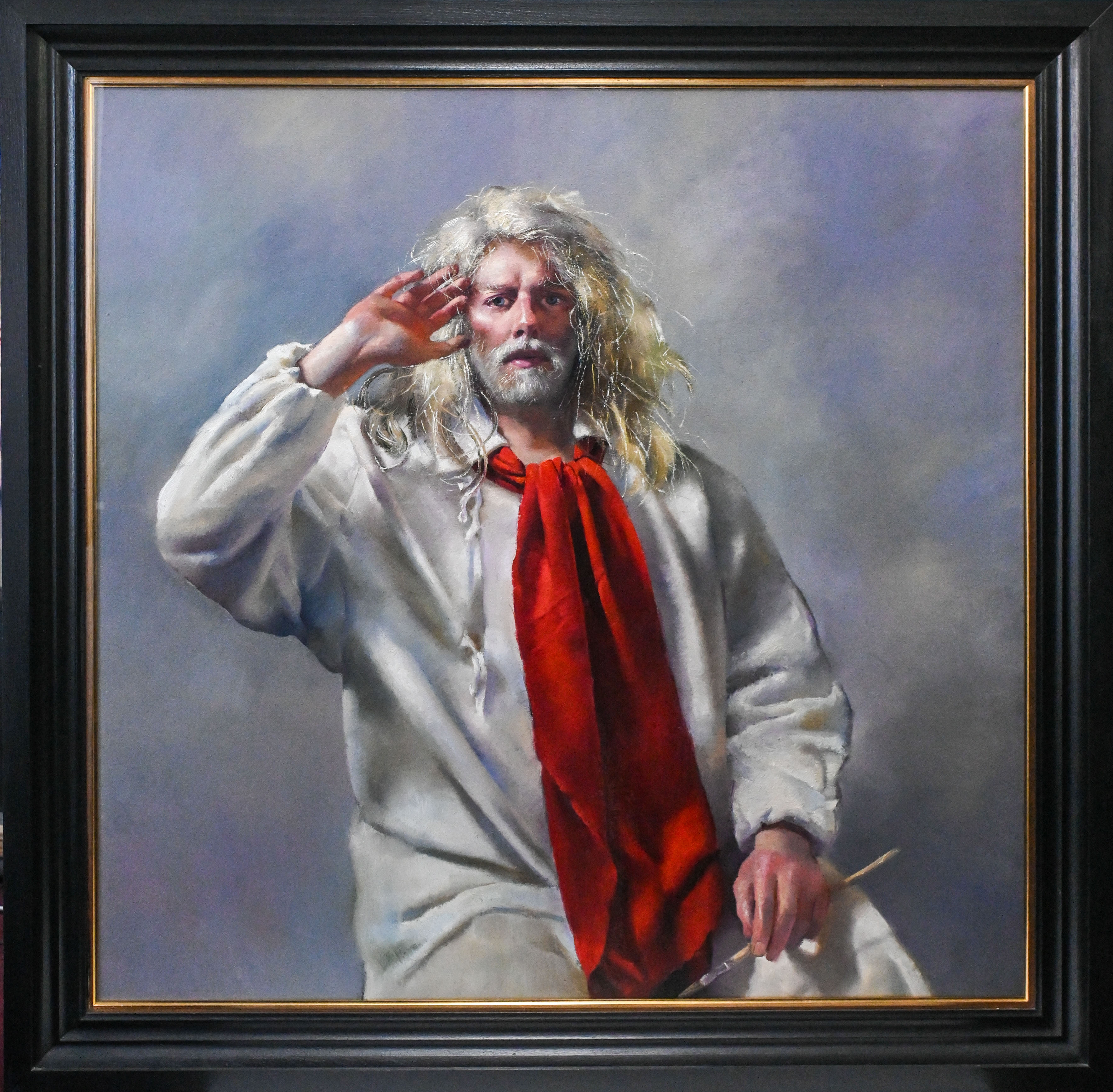 Robert Lenkiewicz (1941-2002) 'The Painter as St. Antony Listening' Project 18, oil on canvas,