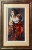 Robert Lenkiewicz (1941-2002), Esther with Silver Locket, embossed signiture, 225/500, framed and