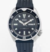 Seiko, a gents automatic day-date divers wristwatch, boxed.