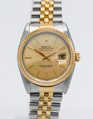 A gents Rolex Oyster Perpetual Datejust in stainless steel and gold, model 16223 , with original box