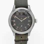 Cyma, a rare gents military wristwatch, circa 1940's, part of the Dirty Dozen, marks to the back W.