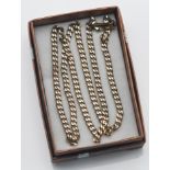 A 9ct gold chain, length approx. 48cm, approx. 11.7g.