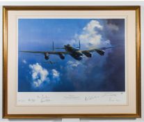 Frank Wotton signed edition print of 'The Lancaster' celebrating 50th Anniversary of the Maiden