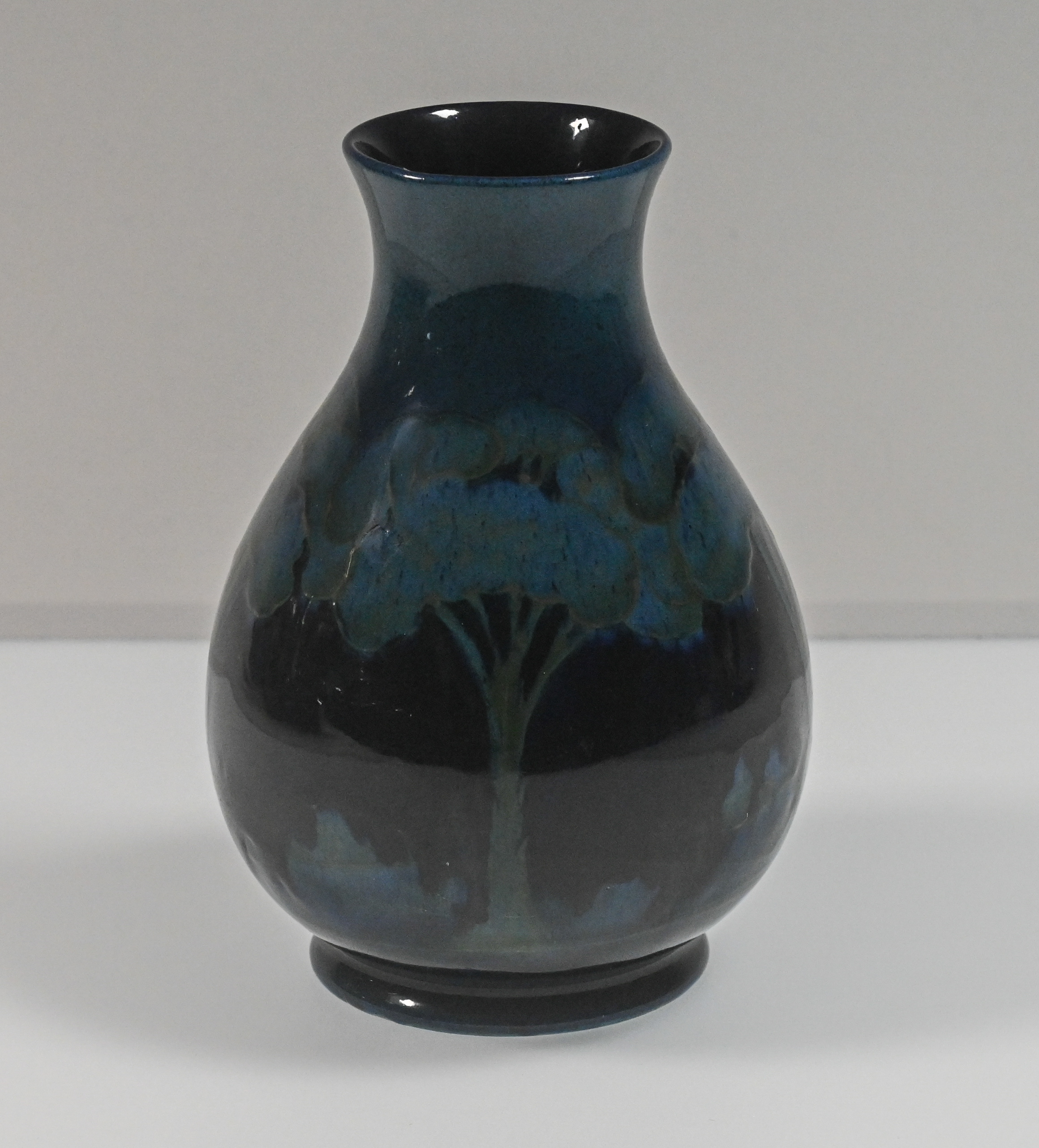 William Moorcroft, Moonlit blue vase, circa 1925, height 16cm (Professional Restoration to rim). - Image 2 of 2