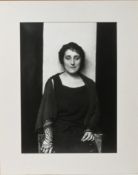 Paul Tanqueray (1905-1991), silver gelatine photographic print, Clemence Dane, titled on reverse,