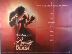 Two similar quad posters Walt Disney's Beauty and The Beast and Diamond Jubilee 1982 (2)